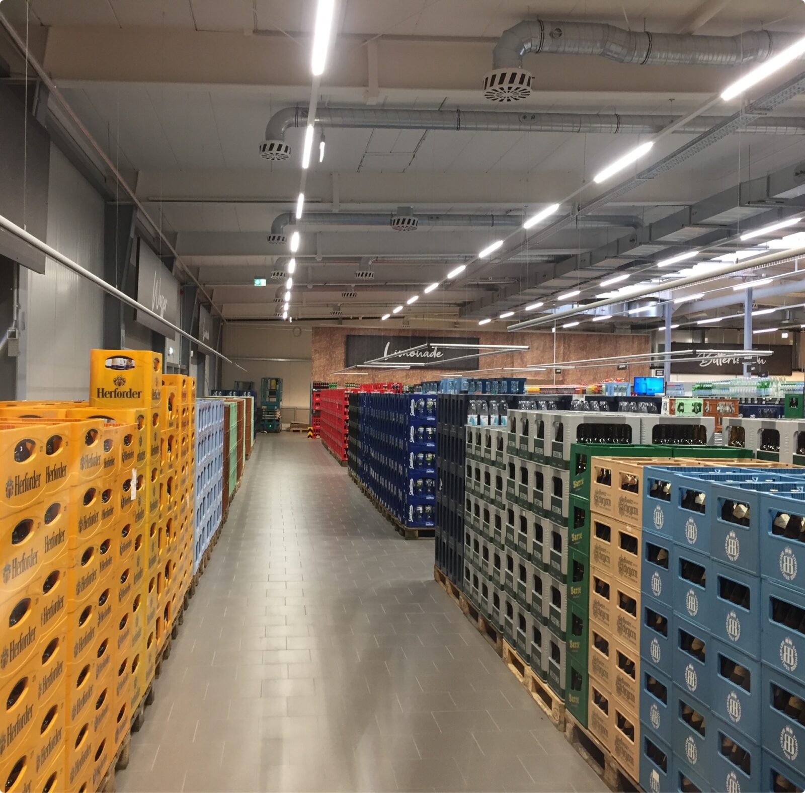 Lüftungsanlage Getränkemarkt Hoffmann